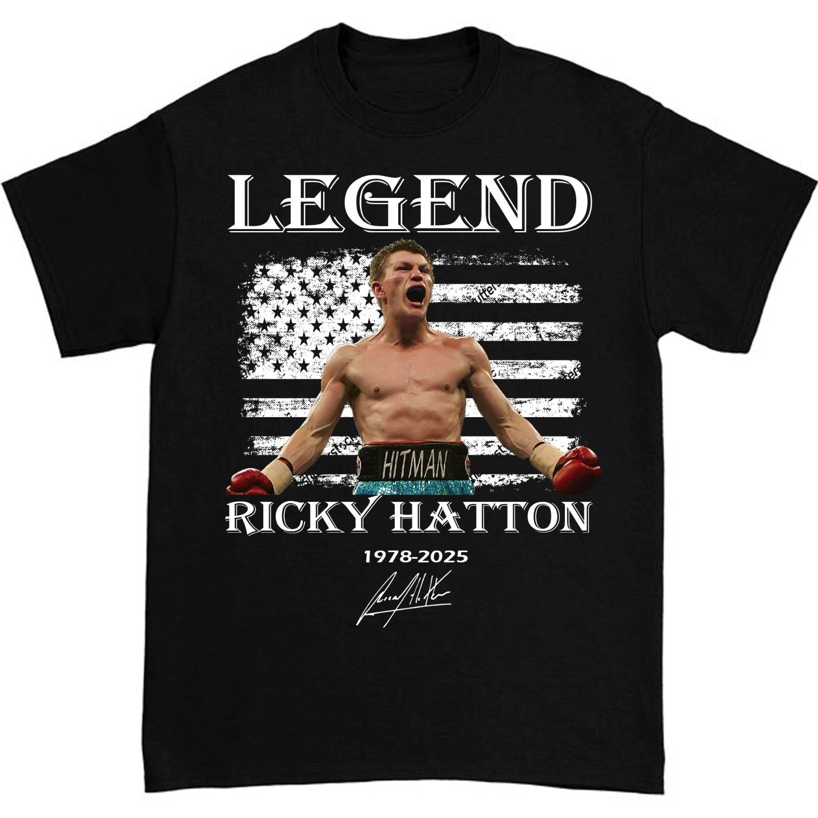 Hot Ricky Hatton R.I.P LEGEND Gift Funny Unisex S-235XL 21D1089