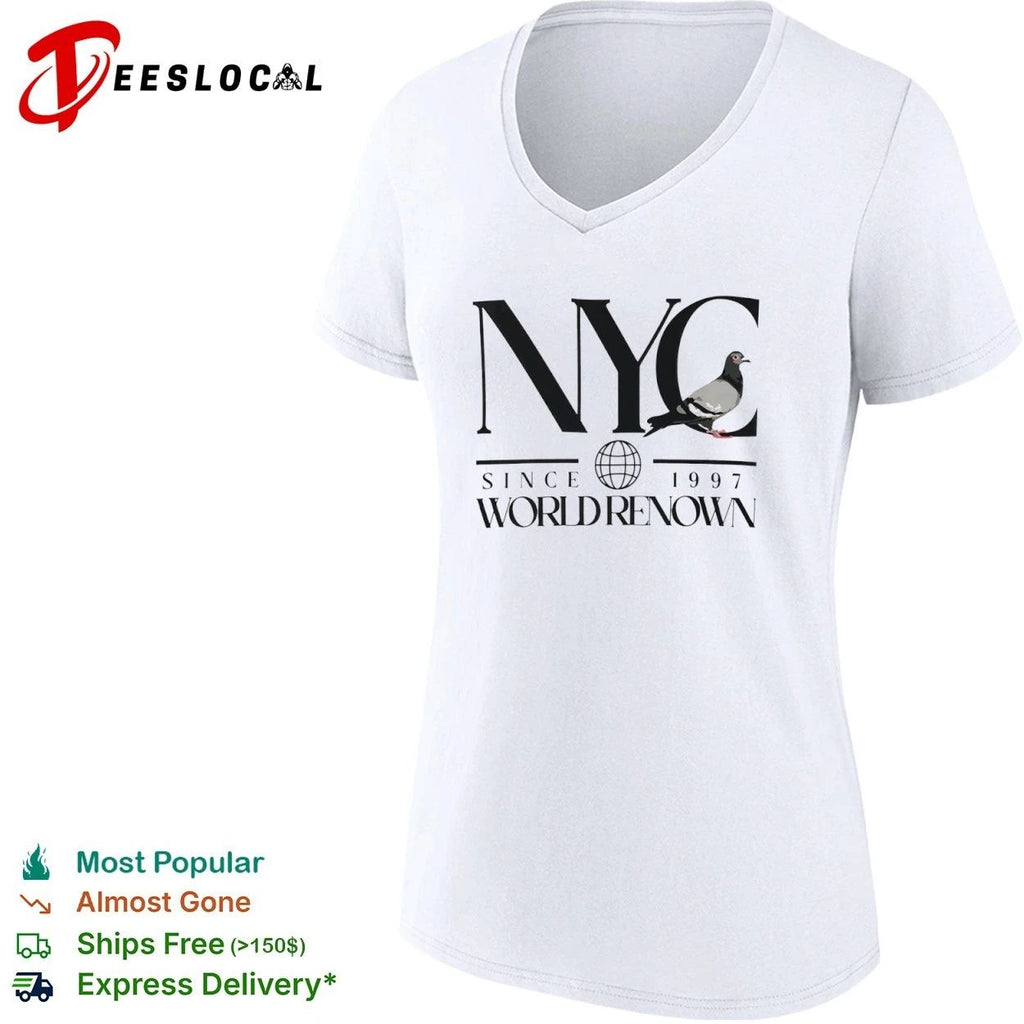 NYC Pigeon Since 1997 World Renown New York City T-shirt