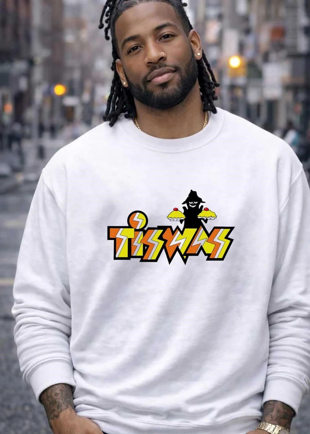 Tiswas TV Show Logo Pie Thrower Fan shirt