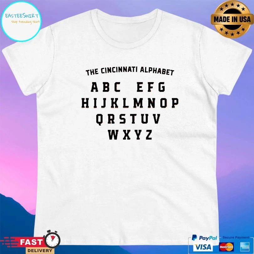The Cincinnati Alphabet Alphabet T-shirts