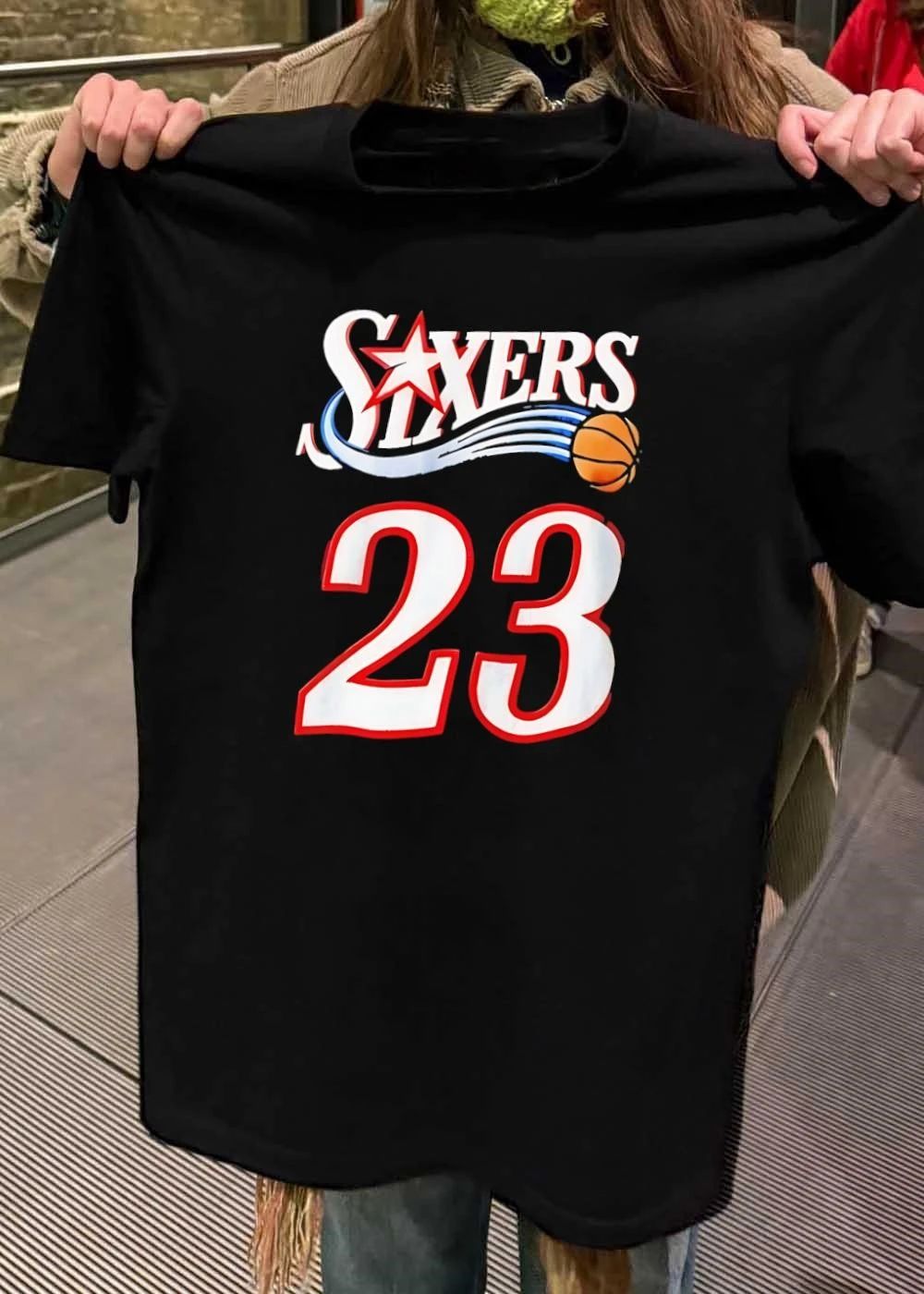 Sixers 23 Logo Shirt 76ers Basketball Team Jersey shirt