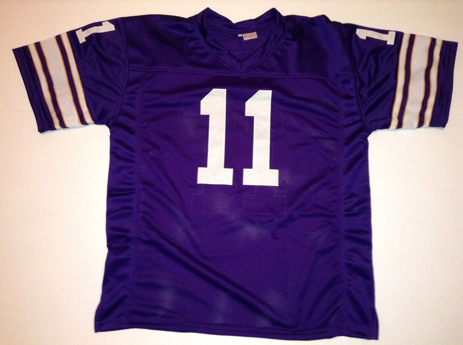 Custom Joe Kapp Purple Mesh Football Jersey