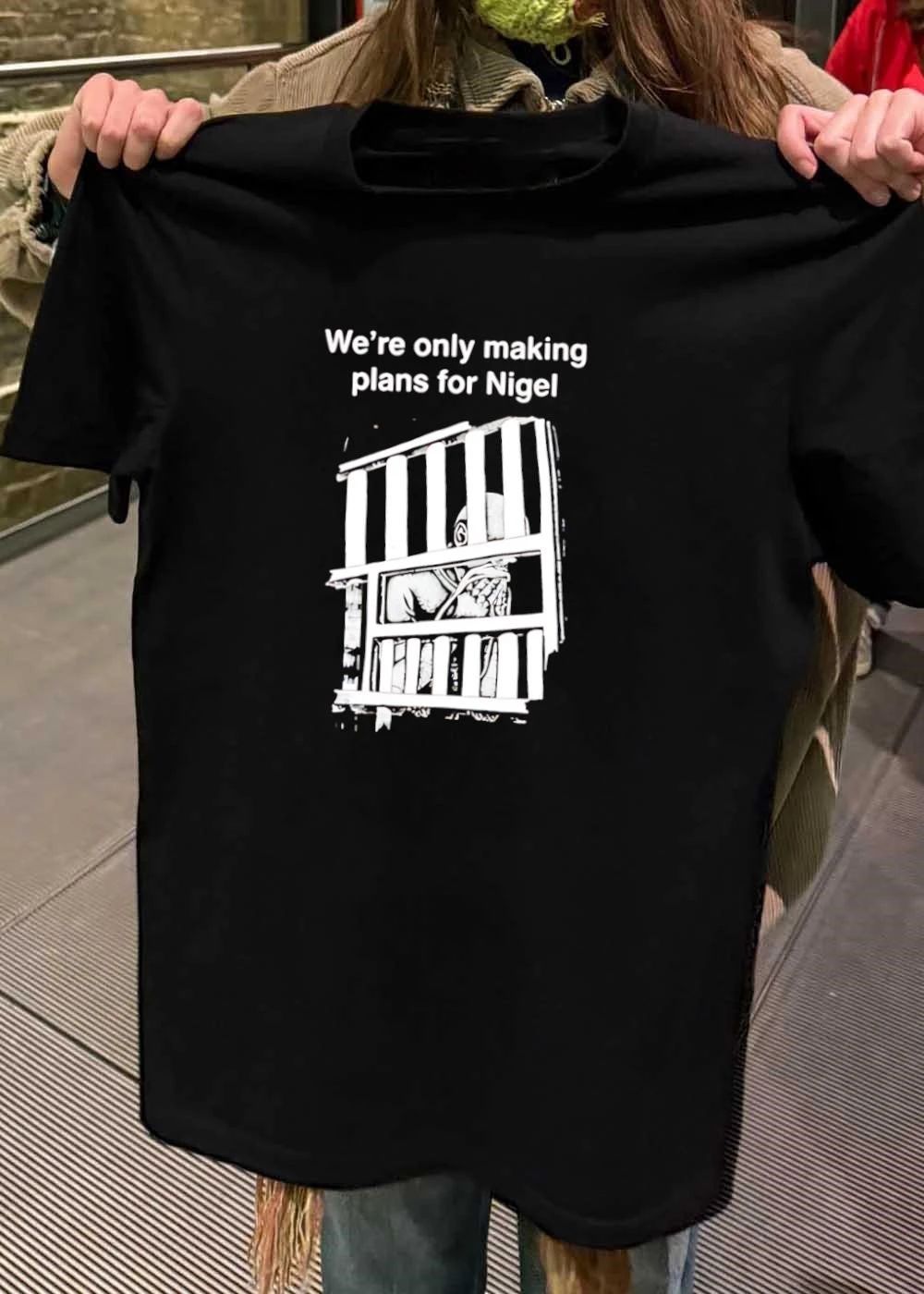 New Wave Band Fan Art We Are Only Making Plans for Nigel T-Shirt