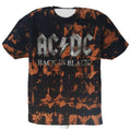 AC DC Custom Bleached Vintage Inspired Tee Shirt Rock Band Unisex LARGE