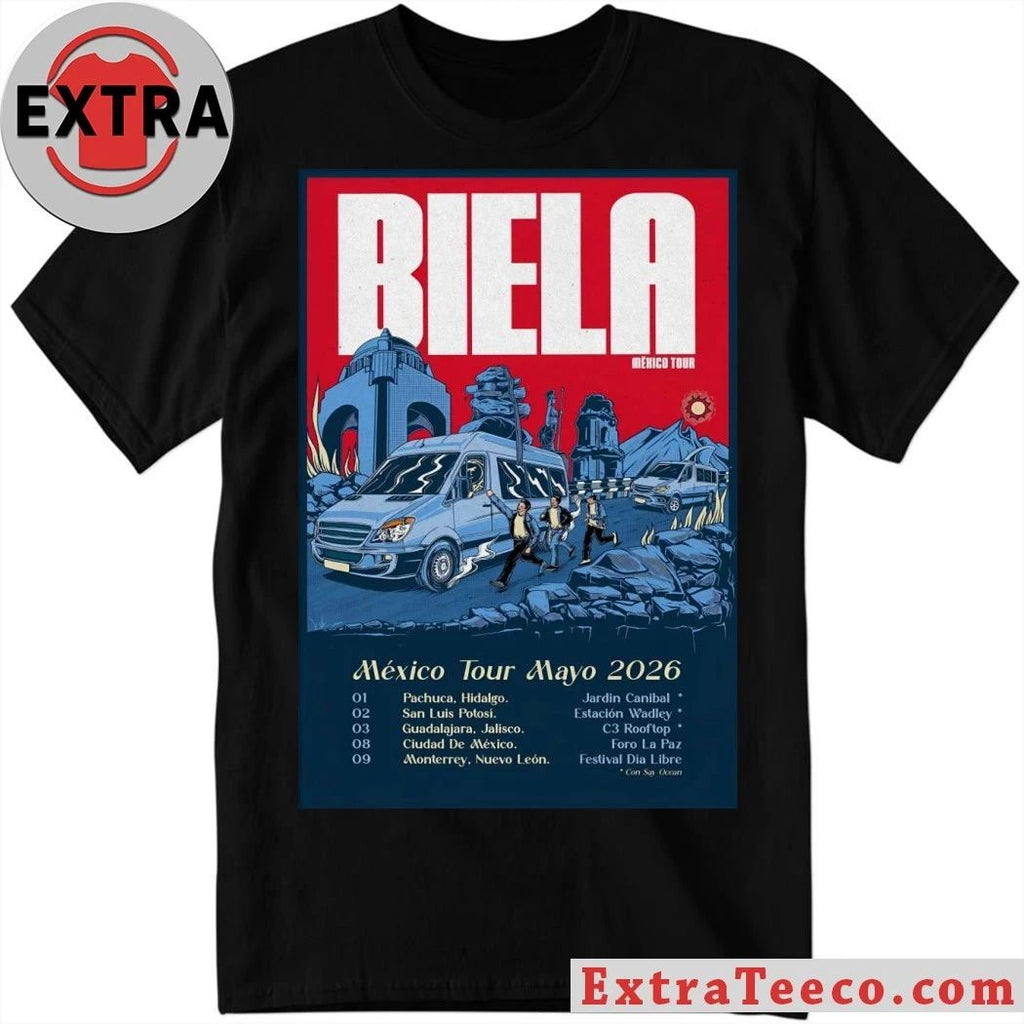 Biela Tour Mexico Mayo 2026 Poster Shirt