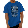 Kentucky Bluegrass State 1792 Map Tourist KY Adult Short Sleeve Crewneck Tee