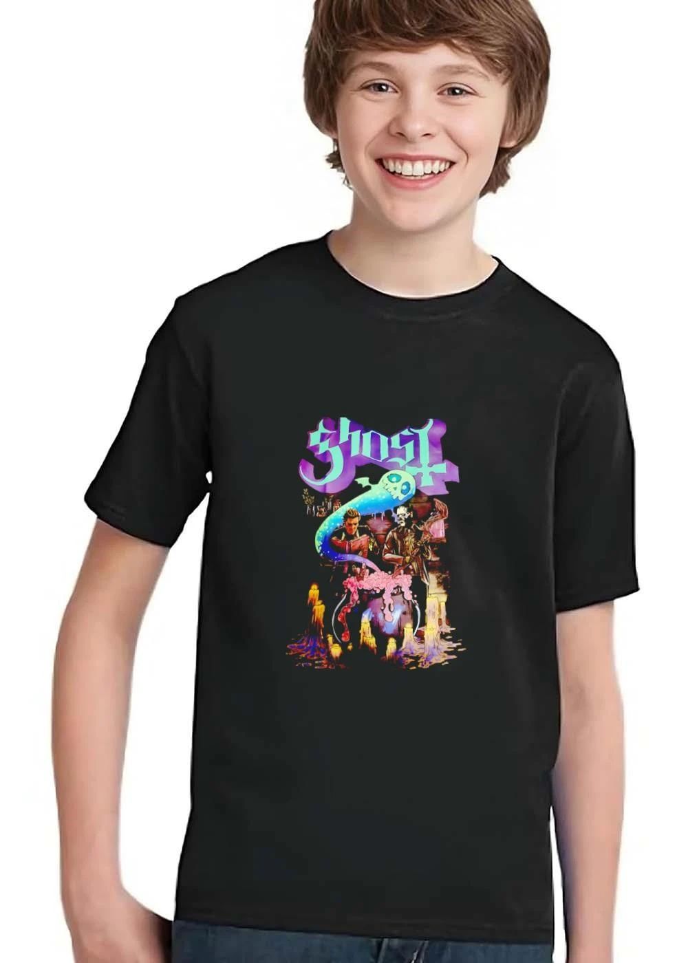 Ghost Glowing Spirit Bubbling Cauldron Melting Candles Cartoon shirt