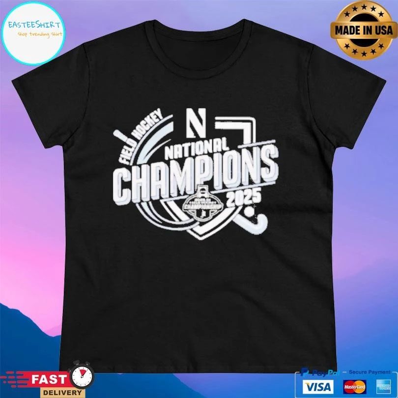 Northwestern Field Hockey National Champions 2025 T-shirts