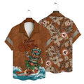 Baltimore Orioles Tiki Surfer Hawaiian Shirt