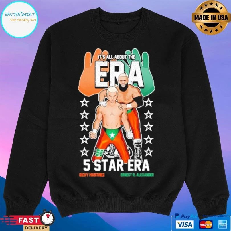 It’s All About The Era 5 Star Era Ricky Martinez Ernest R Alexander T-shirts