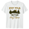 Stay Wild Stay Afloat T-Shirt Canoeing Outdoor Recreation Gift For Him And Her