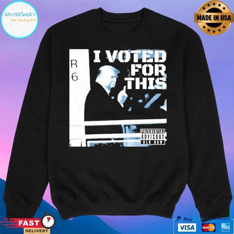 Donald Trump I Voted For This Fuck Hand T-shirts