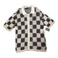 Massive Luxury Edition NWT Brown & Beige Knit Modern Button Up Casual Shirt Sz L