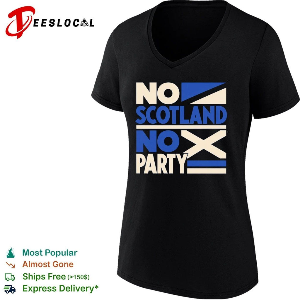 No Scotland No Party Scottish Football T-shirt