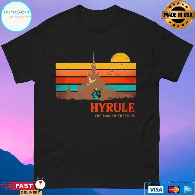 Retro Hyrule The Land Of The Gods T-shirts