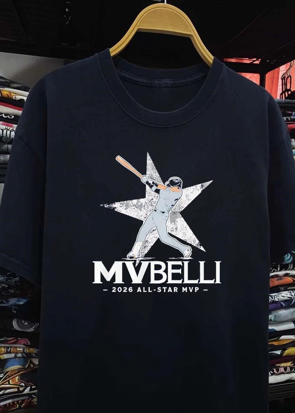 2026 All-Star MVP Baseball Player Swinging Bat MVBELLI shirt