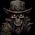 A Heavy Metal Skull Cowboy Demon Evil Mens Light Cotton T-Shirt