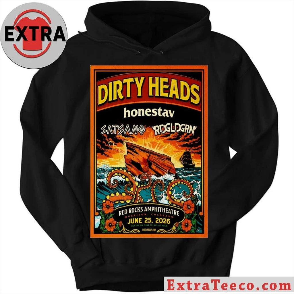 Vintage Style Dirty Heads June 25 2026 Red Rocks Amphitheatre in Morrison CO Poster Shirt
