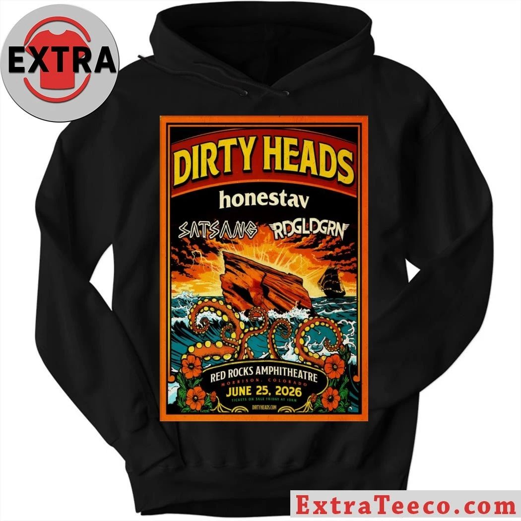 Vintage Style Dirty Heads June 25 2026 Red Rocks Amphitheatre in Morrison CO Poster Shirt