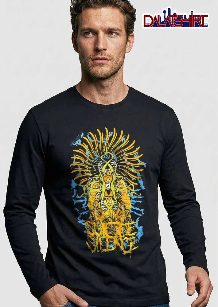 Suicide Silence Green Tentacle Monster Egyptian Sarcophagus Yellow Rays shirt