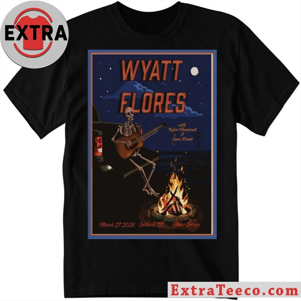 March 27 2026 Wyatt Flores Lubbock Concert Poster Shirt