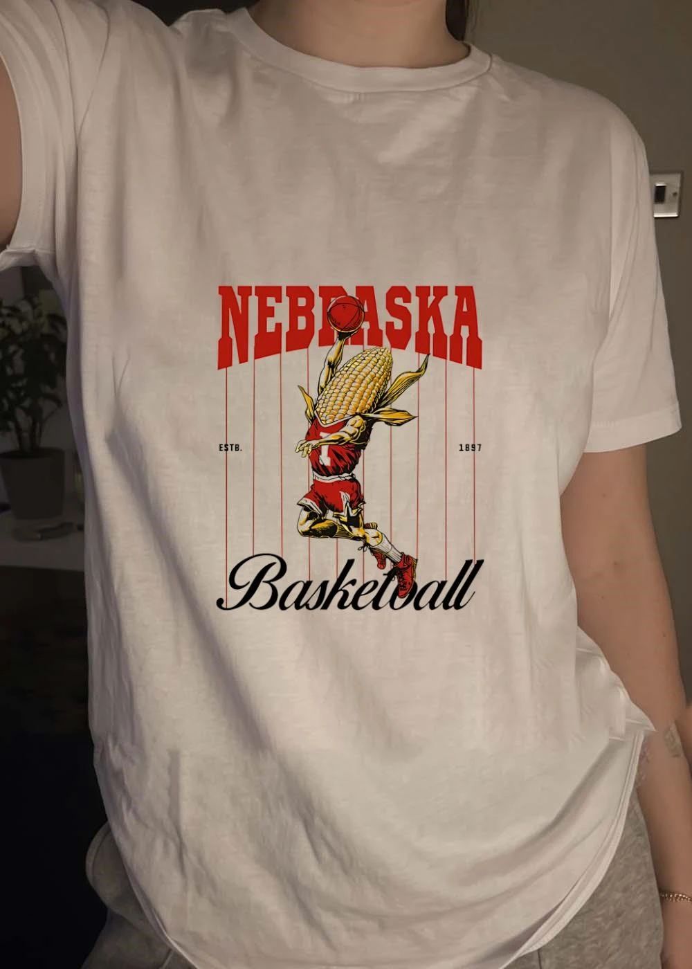 Estb 1897 Nebraska Basketball Corn Athlete Dunking Ball shirt