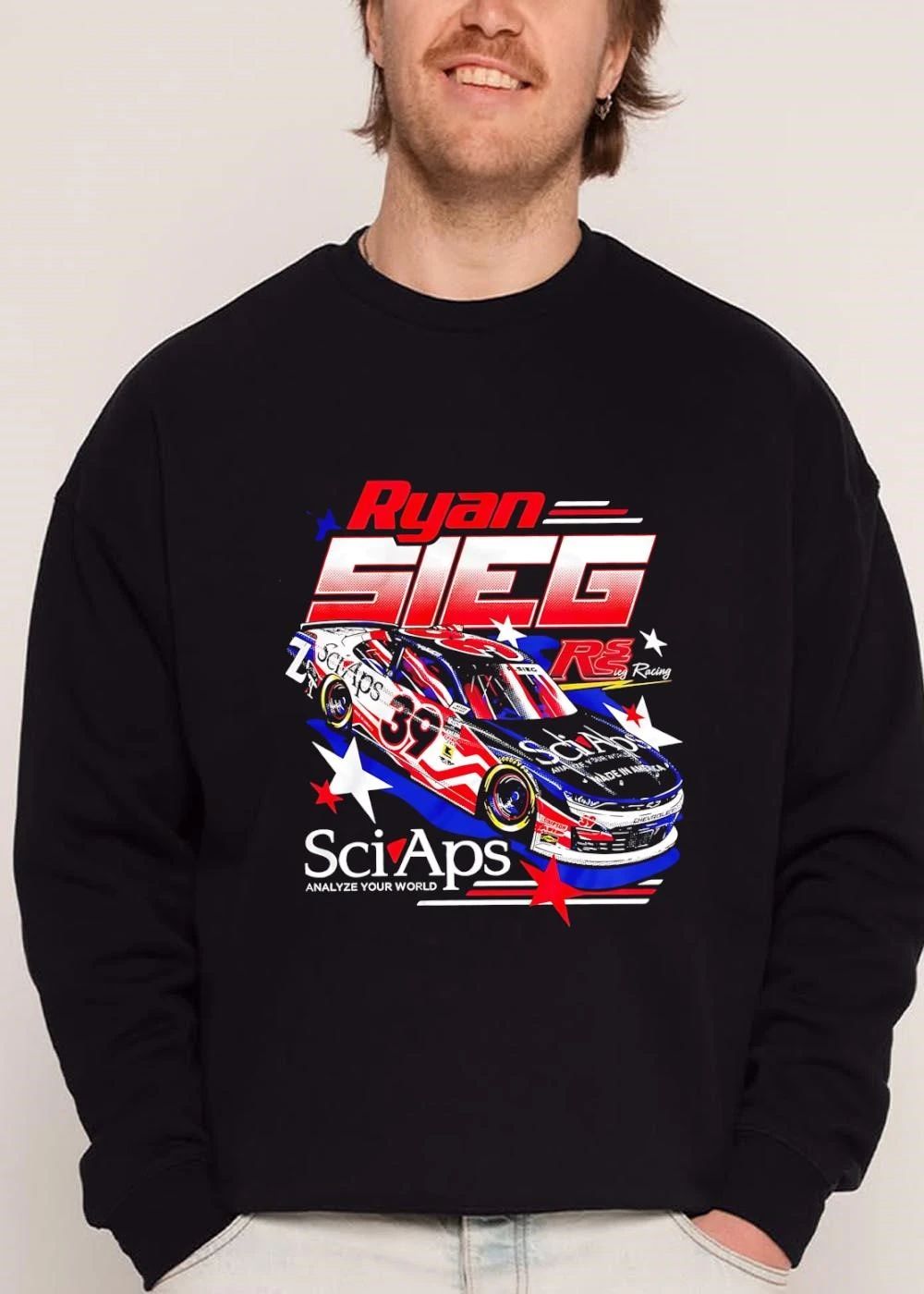 Rss Racing Sciaps Analyze Your World Ryan Sieg 39 Race Car Stars Halftone shirt