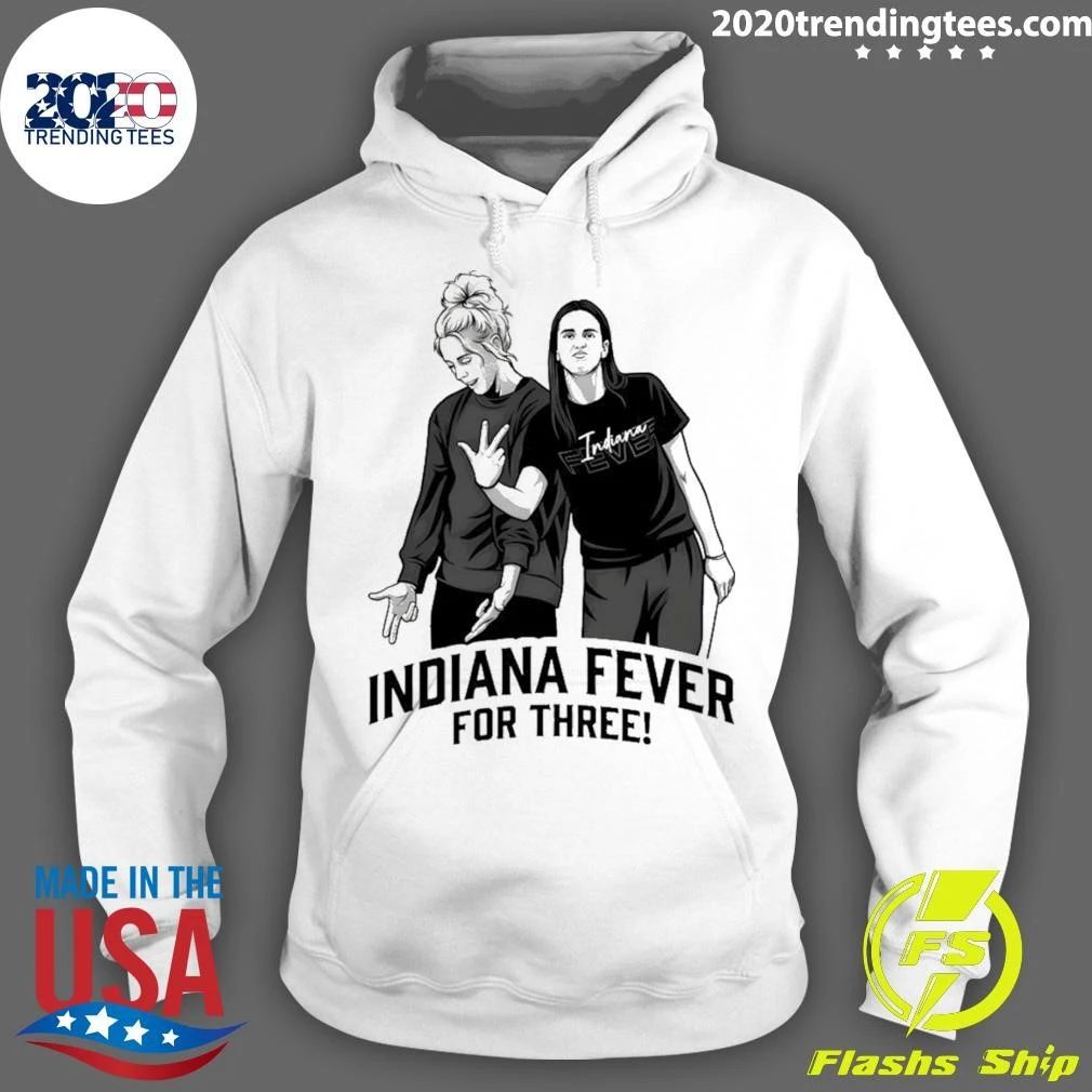 Caitlin Clark Sophie Cunningham Indiana Fever Basketball For Three Shirt