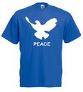 PEACE Dove of Peace T-Shirt, Royal Blue
