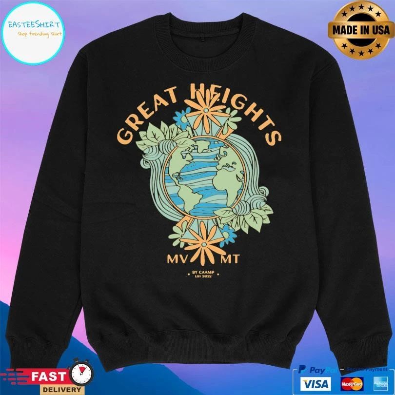 Great Heights Mv Mt Earth T-shirts