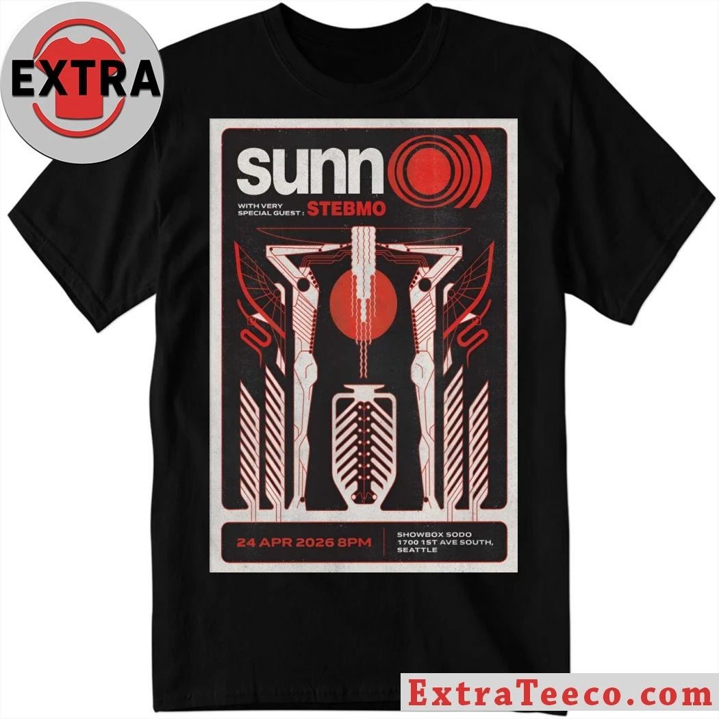 SUNN O))) 4 24 2026 Seattle WA Poster Shirt