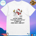 Snowman Santa Hat Life Isnt So Much Easy Peasy Lemon Squeezy It’s More Like Stressy Messy Lemon Zesty Christmas 2025 T-shirts