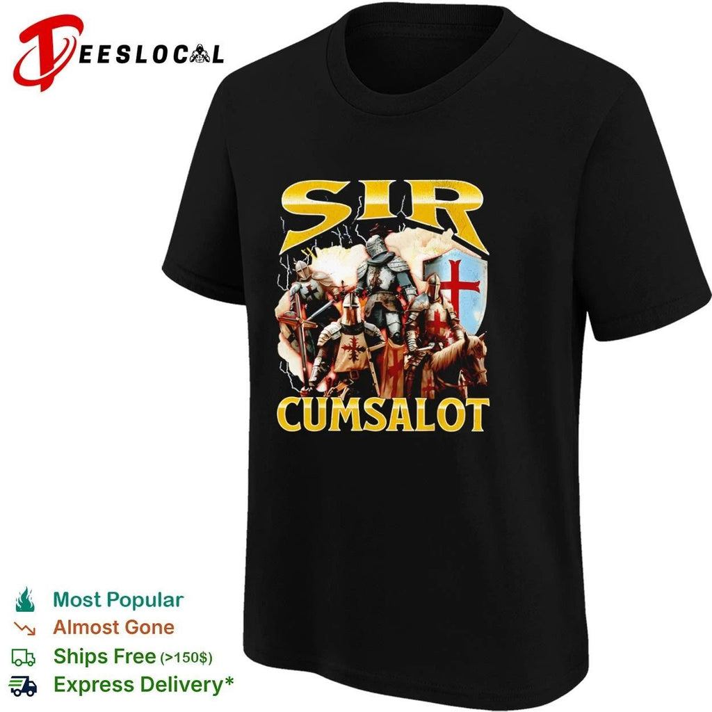 Sir Cumsalot Knights medieval crusader T-shirt