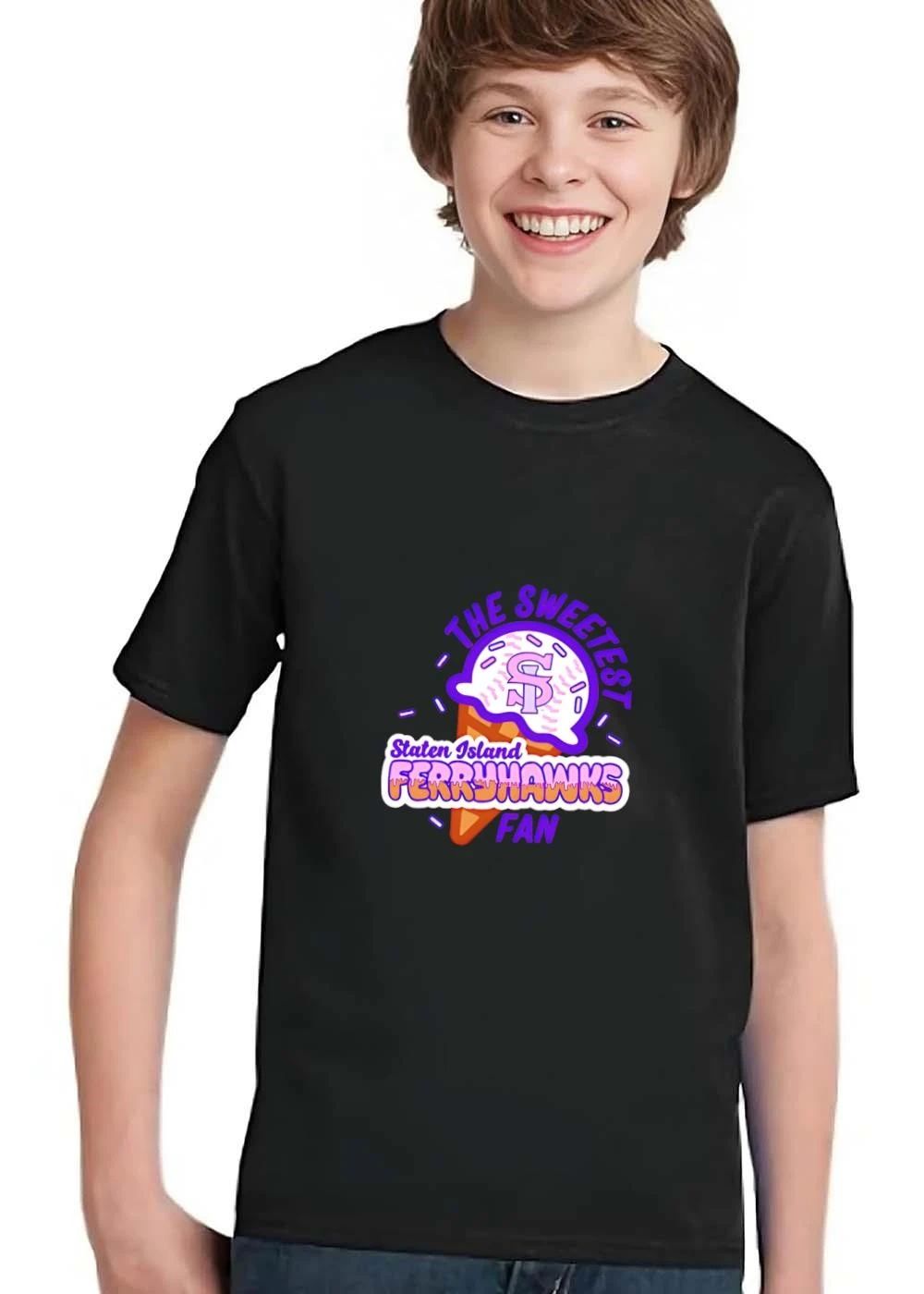 Staten Island Ferryhawks The Sweetest Fan Ice Cream Cone Baseball shirt