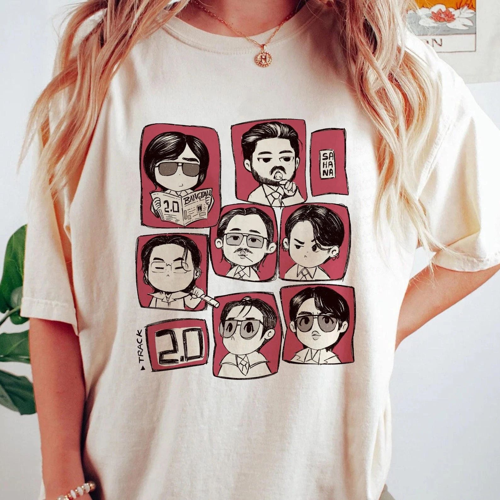 BTS Cute 2.0 T-shirt, Bangtanboys Members, Arirang World Tour 2026 T-shirt