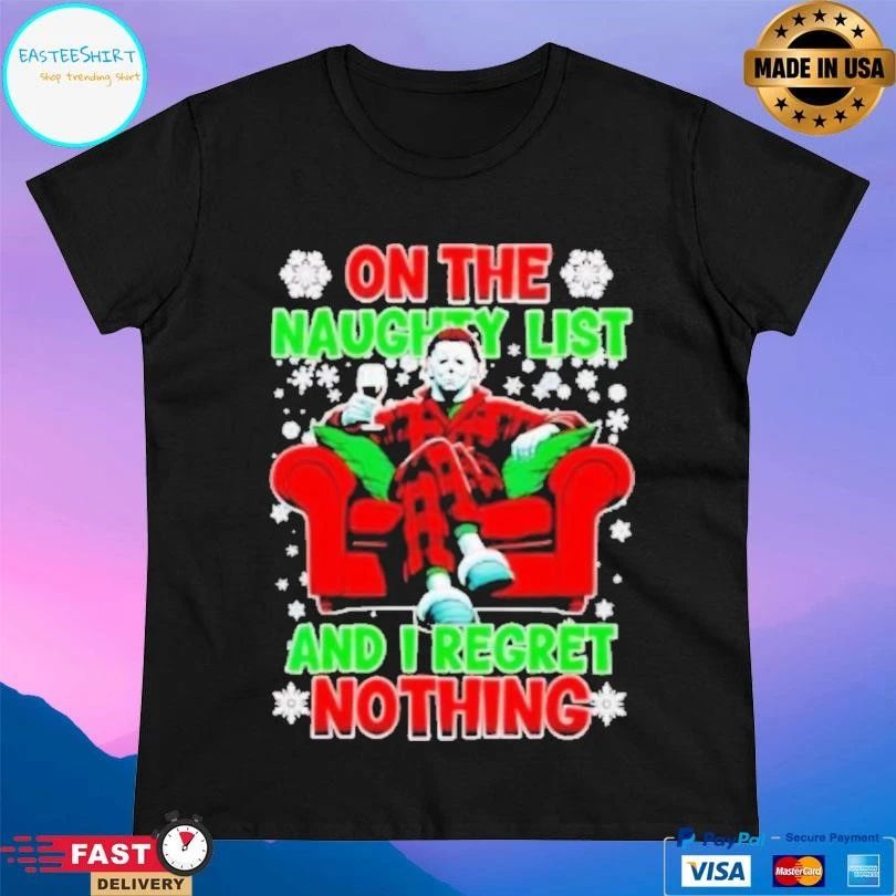 Horror On The Naughty List And I Regret Nothing Christmas 2025 T-shirts