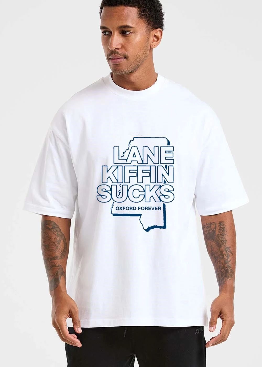 Lane Kiffin Sucks Oxford Forever Mississippi Map Outline shirt
