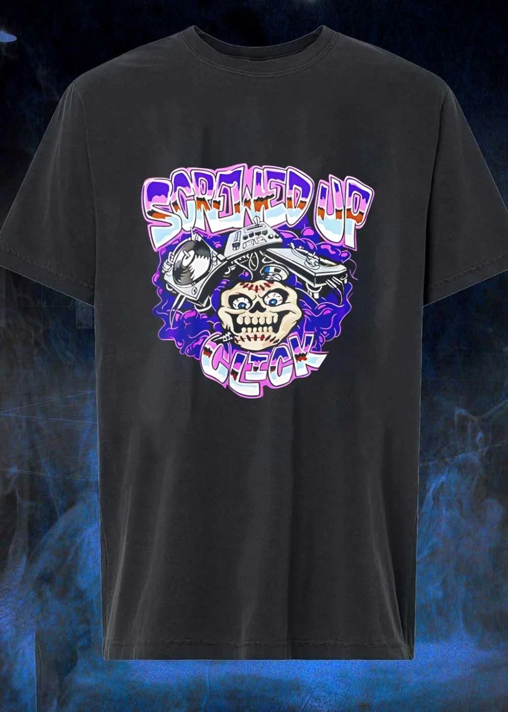 Screwed Up Click DJ Equipment Skull Music Apparel shirt