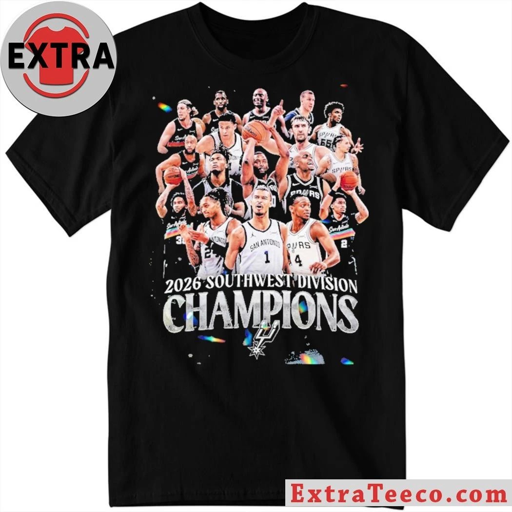 San Antonio Spurs 2026 Southwest Division Champions Shirt