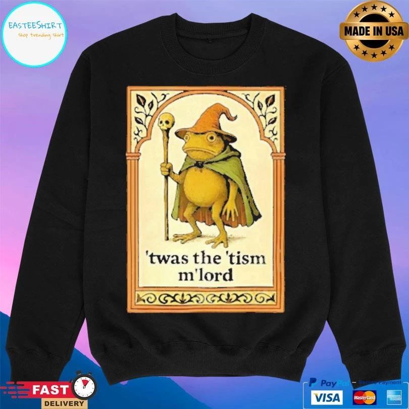 Twas The Tism M’lord Wizard Frog Autism Consciousness Tarot Card T-shirts