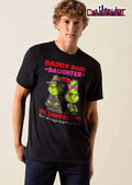 Daddy And Daughter Not Always Eye To Eye But Always Heart To Heart Grinch Cartoon shirt