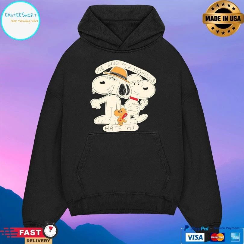 Peanuts Me And My Homies Heck AI T-shirts