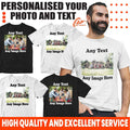 Personalised Custom Your Image Photo picture Text logo T-shirt  Casual Gifts