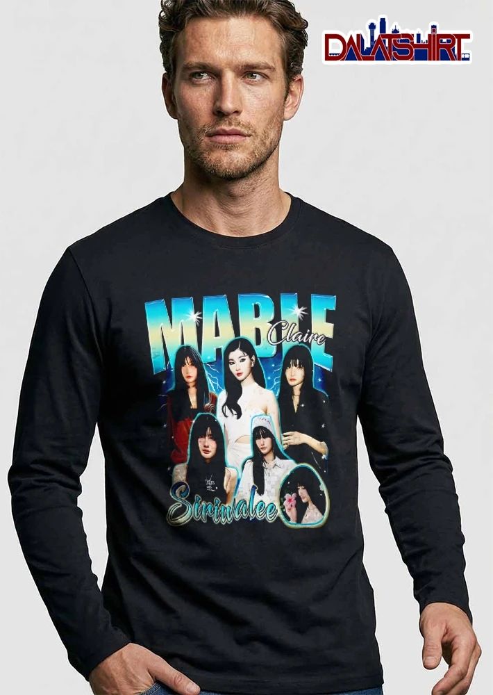 Mable Claire Siriwalee Retro Bootleg Woman Photo Collage Lightning shirt