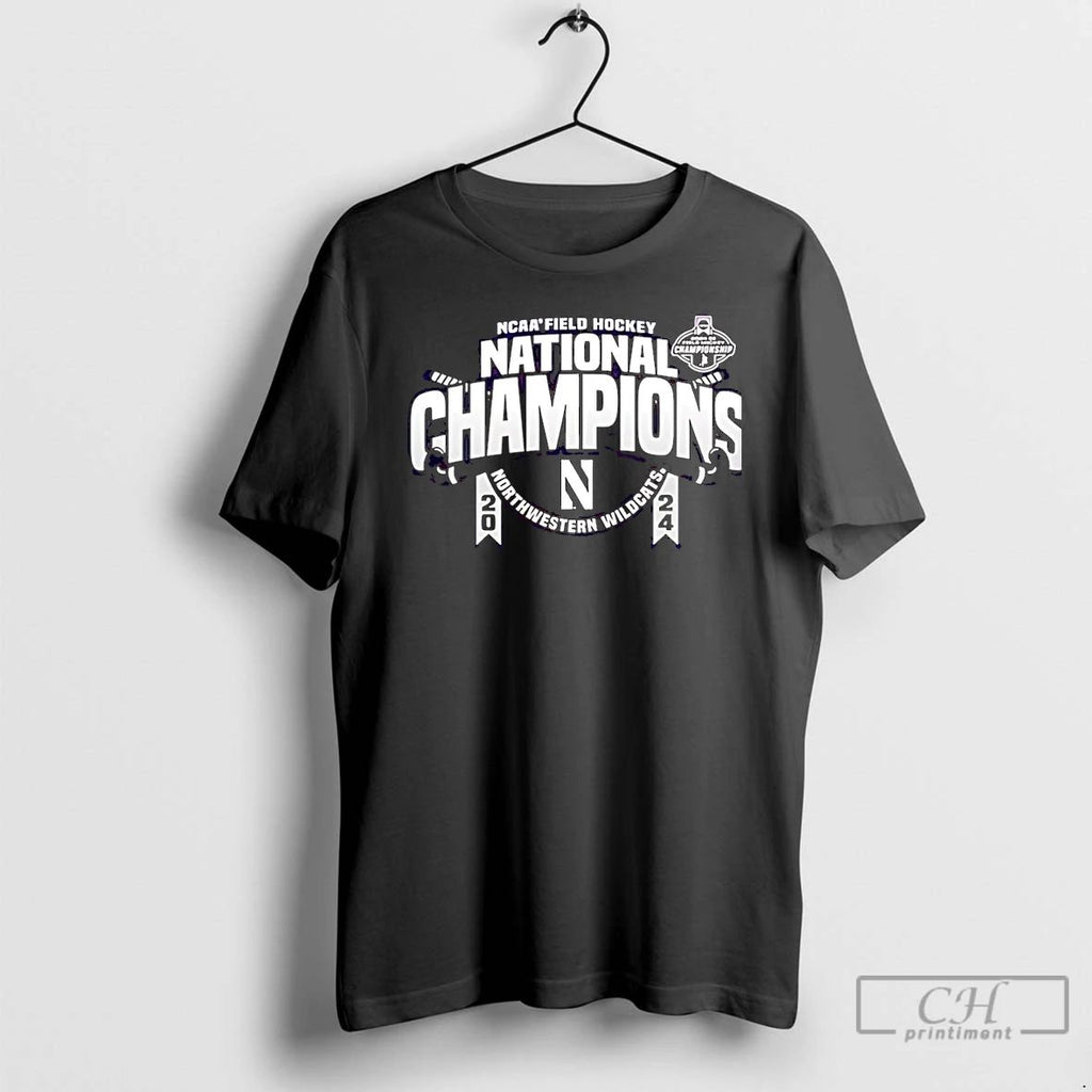 Premium Northwestern Wildcats 2024 Field Hockey National Champions Christmas T Shirts