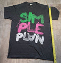 Simple Plan Short Sleeve T-Shirt  Band T Punk Emo Music Tee Woman S Small