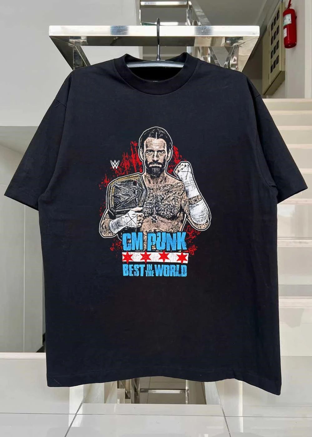 CM PUNK Best in the World Chicago Stars Wrestling shirt