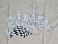 CHESS Graphic T shirt Tee King Knight Pawn Board abstraction wild letters