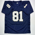 Tim Brown ND Blue Reprint Jersey