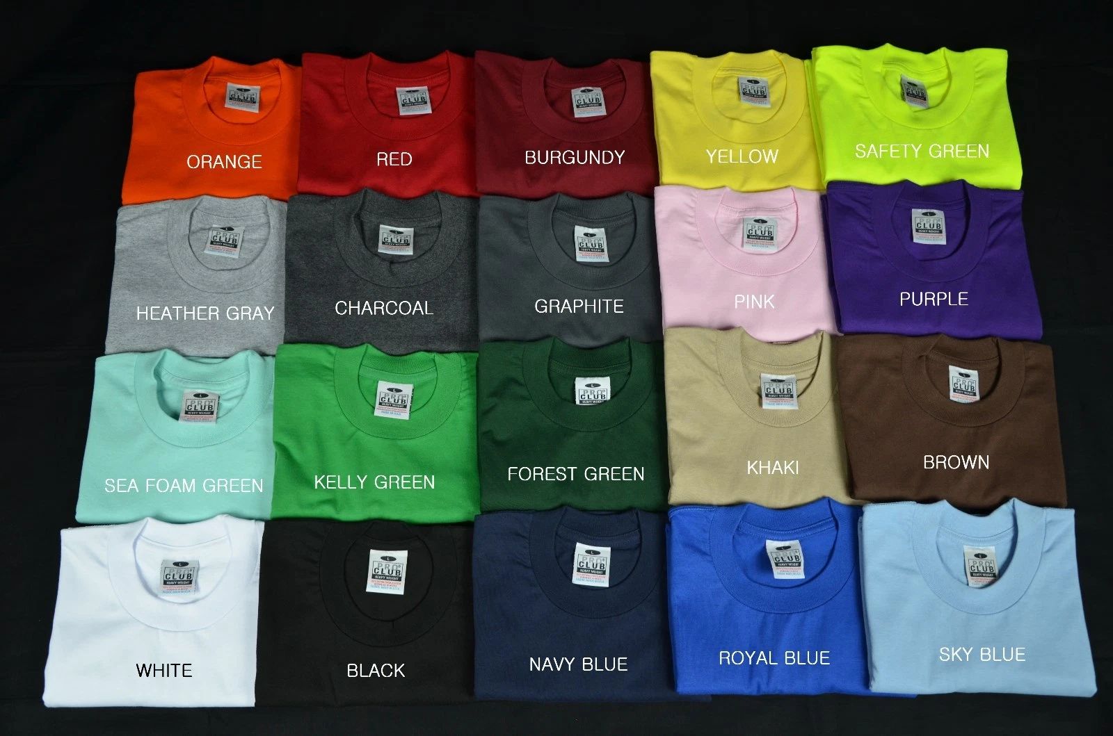 6 NEW PROCLUB 2XL HEAVY WEIGHT T-SHIRTS PLAIN TEE PRO CLUB COLOR BLANK 6PC